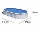 Gre Haiti Ovale 800x470x132cm - Piscina fuori terra - Traverse interrate