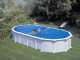 Gre Haiti Ovale 730x375x132cm - Piscina fuori terra - Traverse interrate