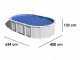 Gre Haiti Ovale 610x375x132cm - Piscina fuori terra - Traverse interrate
