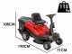 Geotech RM 75-610 C - Trattorino tagliaerba mini-rider - Motore da 224cc -  Avviamento elettrico