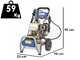 Annovi &amp; Reverberi AR 1480 - Idropulitrice a scoppio - 280 bar - 960 l/h - motore Honda GX 390 a benzina