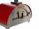Forno a legna per pizza da esterno Quattro Stagioni Rosso - per 1 pizza