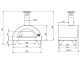 Forno a legna per pizza da esterno Quattro Stagioni Antracite - per 1 pizza