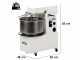 Impastatrice a spirale sollevabile Mixer 4000 H2O Deluxe - Da 32 Kg trifase 2 velocit&agrave; ad alta idratazione