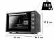 Girmi FE58 - Forno Elettrico Ventilato con Girarrosto 58LT 1800W