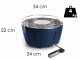 Classe InstaGrill  - Barbecue a carbone da tavolo - Scocca blu oceano