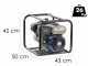 BullMach NAYLA 50 - Motopompa a scoppio alta prevalenza - Raccordi 50/40/40 mm