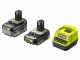 Ryobi RC18120-242X - Batterie al litio 18V 2Ah/4Ah + caricabatterie