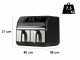 Girmi FG22 Ecofrit Bis - Friggitrice ad aria doppio cestello digitale 8L