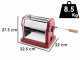 Imperia Gran Gourmet Rosso -  Macchina per la pasta manuale in INOX