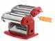 Imperia iPasta T.2/6,5 mm Rosso - Macchina per la pasta manuale in INOX