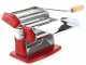 Imperia iPasta T.2/6,5 mm Rosso - Macchina per la pasta manuale in INOX