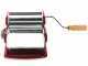Imperia iPasta T.2/6,5 mm Rosso - Macchina per la pasta manuale in INOX