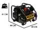 Nuair Siltek TB 6 - Compressore aria elettrico portatile monofase silenziato, oil-less  - Motore 1.5 HP - 6 lt