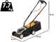 Batavia 7064713  - Tagliaerba a batteria - 18 V 4 Ah - Taglio 32 cm