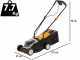 Batavia 7064713 - Tagliaerba a batteria - 18 V - Taglio 32 cm - SENZA BATTERIE E CARICABATTERIE