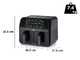 Ariete 4623 Airy Fryer Dual - Friggitrice ad aria doppio cestello digitale 8L