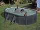 Gre Kea Ovale 500x300x120cm - Piscina fuori terra in acciaio