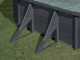 Gre Kea Ovale 610x375x120cm - Piscina fuori terra in acciaio