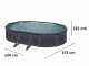 Gre Kea Ovale 610x375x120cm - Piscina fuori terra in acciaio