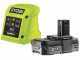 Ryobi RY18HT50A-120 - Tagliasiepi a batteria 18V/2Ah - Lama da 50 cm
