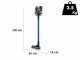 Ariete Lithium Blu - Scopa elettrica ricaricabile senza filo - Batteria al litio 22.2 V/ 2.2 Ah
