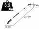 AL-KO Comfort CSA 1820 - Potatore telescopico a batteria - 18V/2,5Ah