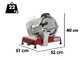 Berkel Red Line 250 Rosso Opaco - Affettatrice con lama in acciaio da 250 mm
