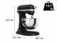 KitchenAid Heavy Duty 5KSM55SXX Nero Opaco - Impastatrice Planetaria