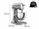 KitchenAid Heavy Duty 5KSM55SXX Argento - Impastatrice Planetaria