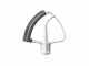 KitchenAid 5KFE5T - Frusta piatta con bordo in silicone bianco