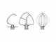 KitchenAid 5KSM5TH3PSS - Set 3 accessori in acciaio inox