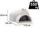 Edilmark FP 100N - Forno a legna da incasso con piano cottura &Oslash; 100 cm - Capacit&agrave; cottura 5 pizze