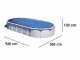Gre Haiti Ovale 915x470x132cm - Piscina fuori terra - Traverse interrate