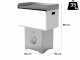Linea VZ QBY bianco - Barbecue pirolitico a pellet trasportabile