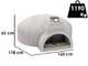 Edilmark FP 140N - Forno per pizza - Piano Fuoco 80mm - Capacit&agrave; cottura 10 pizze