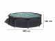 Gre Granada Rotonda &Oslash;460 x 132 cm - Piscina fuori terra in acciaio