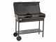 Seven Italy Vulcano Big -  Barbecue in ferro artigianale a carbone - 2x 47,5x37cm