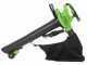 Greenworks GD48BVIIK4 - Soffiatore aspiratore a batteria 48V 4Ah