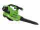 Greenworks GD48BVIIK4 - Soffiatore aspiratore a batteria 48V 4Ah