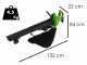 Greenworks GD48BVIIK4 - Soffiatore aspiratore a batteria 48V 4Ah