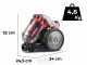 G3 Ferrari Eco Design - Aspirapolvere a traino ciclonico senza sacco - 700W