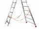 Facal Atlanta ATL350-2, 2x12 gradini, 5.66 m - Scala in alluminio - Altezza stimata operativa 6.40 m