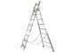 Facal Atlanta ATL350-2, 2x12 gradini, 5.66 m - Scala in alluminio - Altezza stimata operativa 6.40 m