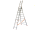 Facal Atlanta ATL200-3, 3x7 gradini, 4.26 m - Scala in alluminio - Altezza stimata operativa 5.11 m