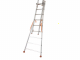Facal Atlanta ATL230-3, 3x8 gradini, 5.10 m - Scala in alluminio - Altezza stimata operativa 5.90 m