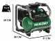 HIKOKI EC36DAW4Z - Compressore portatile a batteria - 36V - SENZA BATTERIE E CARICABATTERIE
