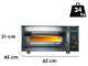 Calory Forni CF62E - Forno elettrico per pizza - 2800 W