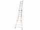 Facal Atlanta ATL200-2, 2x7 gradini, 3.14 m - Scala in alluminio - Altezza stimata operativa 4.04 m