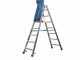 Facal Dupla D-6, 2x7 gradini, 1.54 m - Scala doppia in alluminio - Altezza stimata operativa 2.79 m